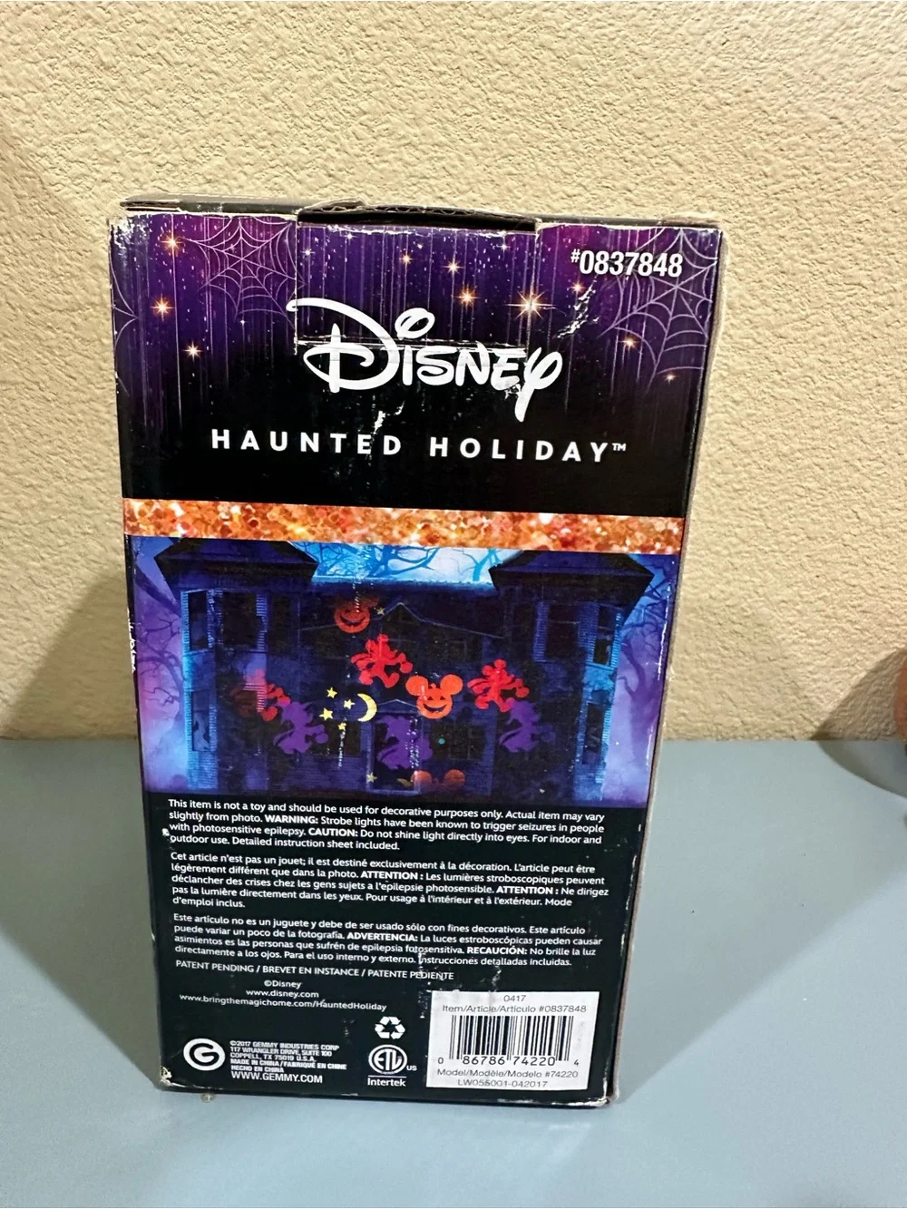 Disney Mickey Mouse Halloween LED Projection Spotlight Haunted Holiday New